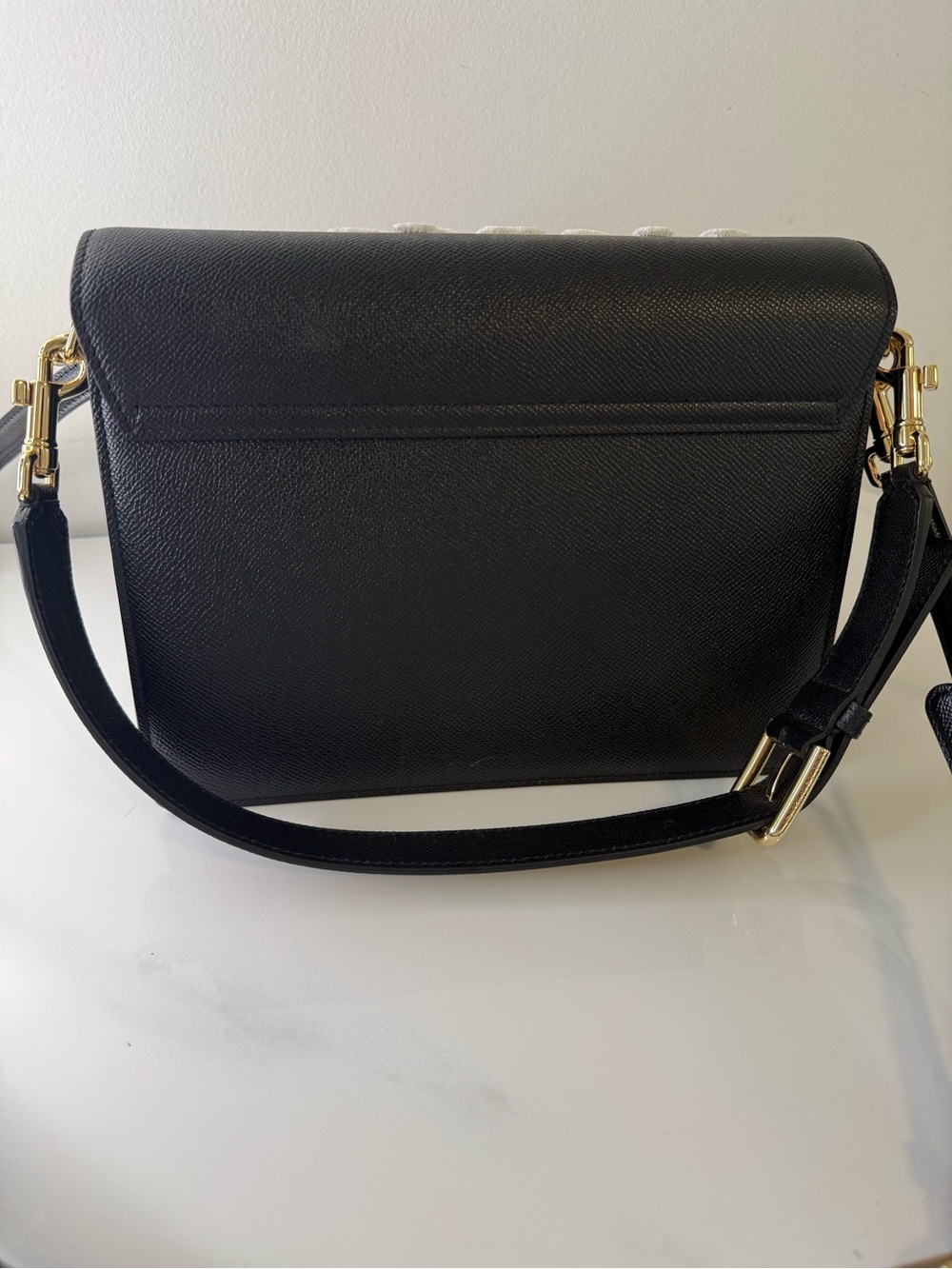 Dolce & Gabbana Lucia Glorious DG Patch Embellished Leather Shoulder Bag - Picture 8 of 11
